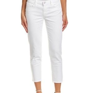 J Brand White Cropped Ellis Skinny Jean